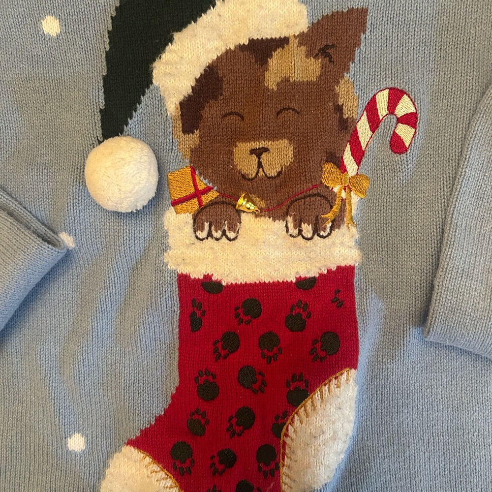 Christmas sweater with cat size medium - Picture 2 of 3